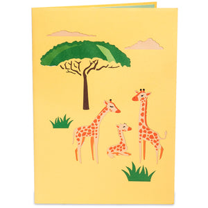 Giraffe Pop Up Card