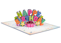 Thumbnail for Happy Birthday Pop Up Card (Blue)
