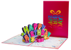 Happy Birthday Pop Up Card (Hot Pink)