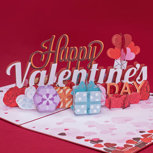 Happy Valentines Day Pop Up Card