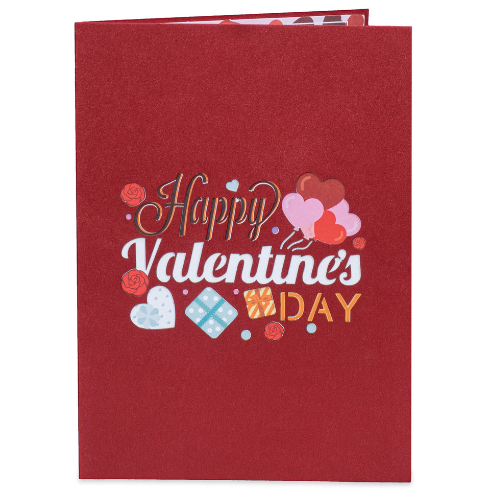 Happy Valentines Day Pop Up Card