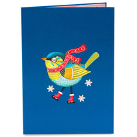 Thumbnail for Holiday Bird Pop Up Christmas Card