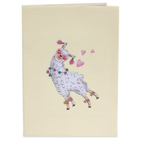 Thumbnail for Llama Love Pop Up Card