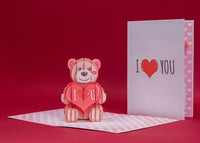 Thumbnail for I Love U Bear Pop Up Card
