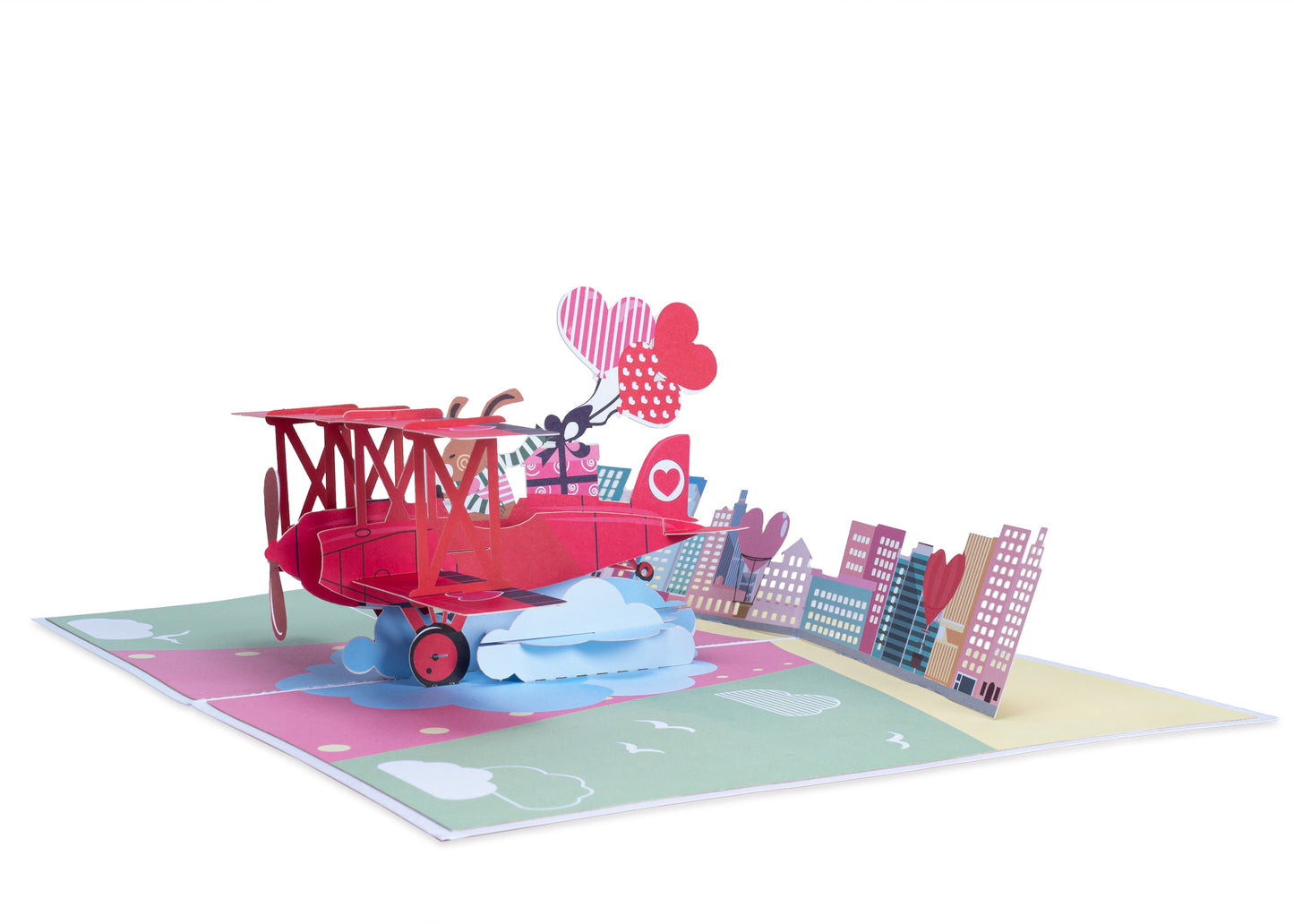 Love Biplane Pop Up Card