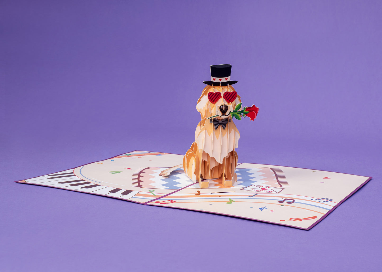 Love Dog Pop Up Card