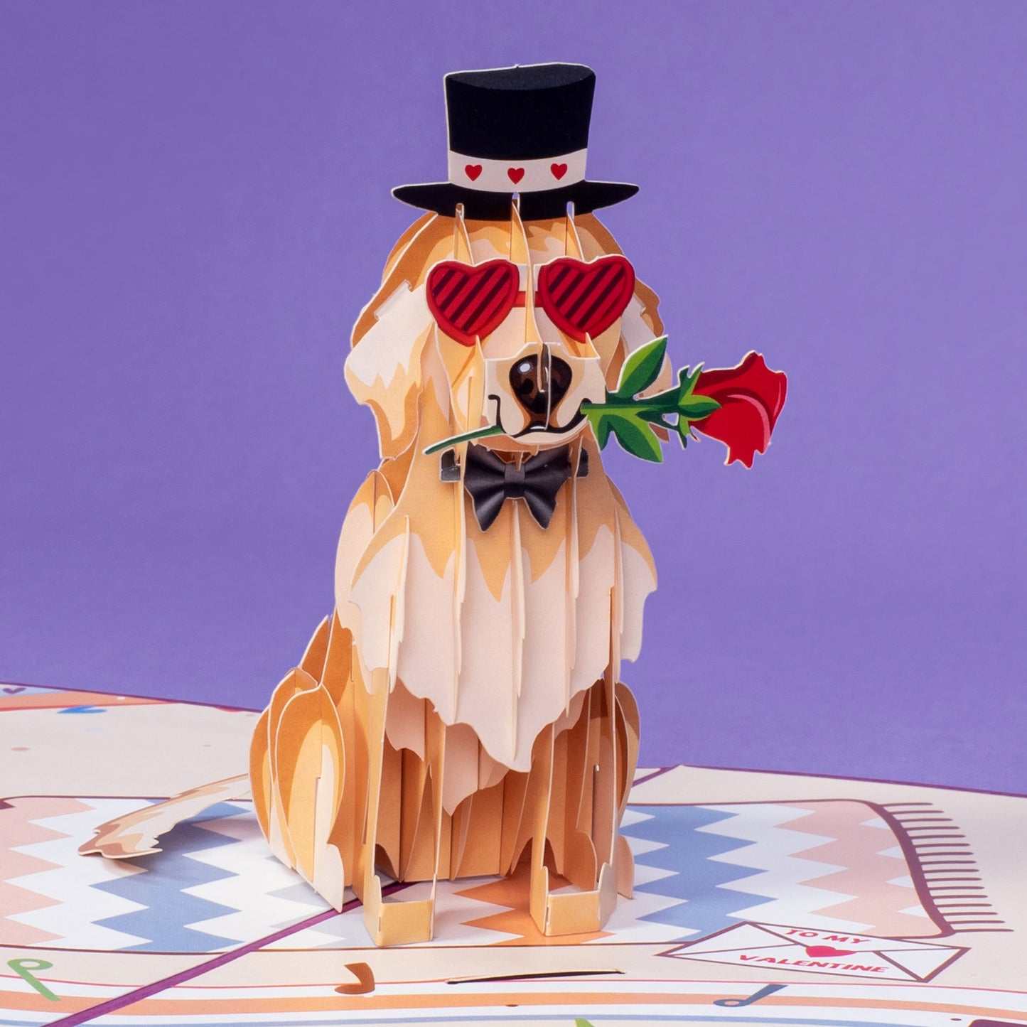 Love Dog Pop Up Card
