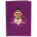 Love Dog Pop Up Card