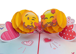 Love Emojis Pop Up Card