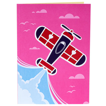 Love Biplane Pop Up Card