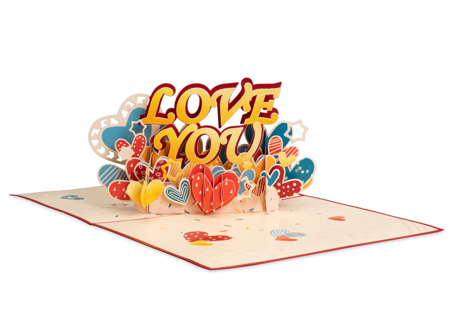 Love You Pop Up Card