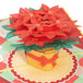 Poinsettia Christmas Flower Pop Up Card