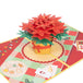 Poinsettia Christmas Flower Pop Up Card