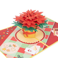 Thumbnail for Poinsettia Christmas Flower Pop Up Card