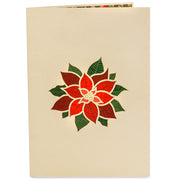 Poinsettias Plant Pop-up Card