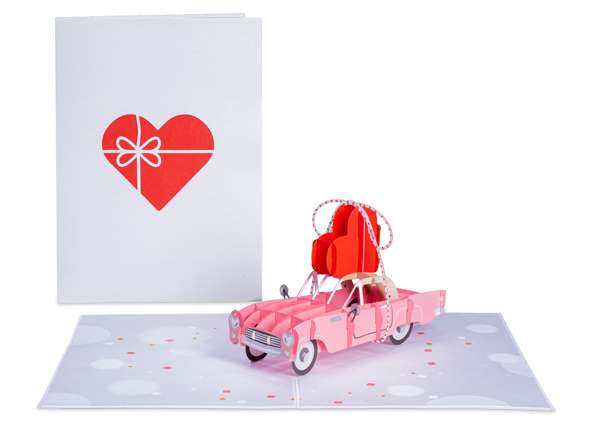 Lovepop 3D Greeting Card Wedding Card Car Just Married Pop-up