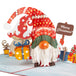 Santa Gnome Pop Up Card