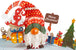 Santa Gnome Pop Up Card