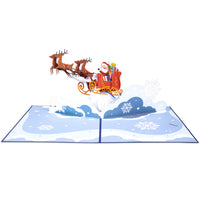 Thumbnail for Santa Sleigh Pop Up Christmas Card