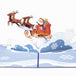 Santa Sleigh Pop Up Christmas Card