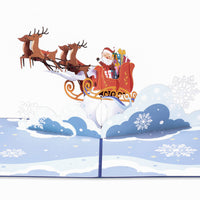 Thumbnail for Santa Sleigh Pop Up Christmas Card