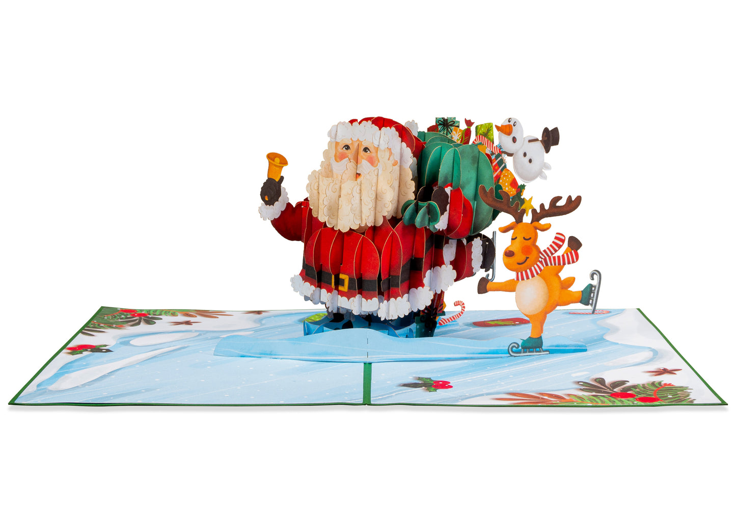 Santa and Friends Pop Up Card