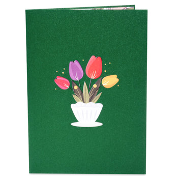 Tulips pop-up card