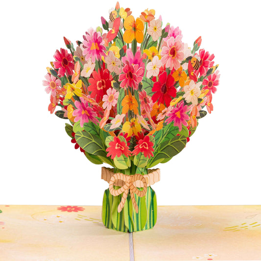 Paper Love Pop Up Cards - Spring Bouquet Pop Up Card