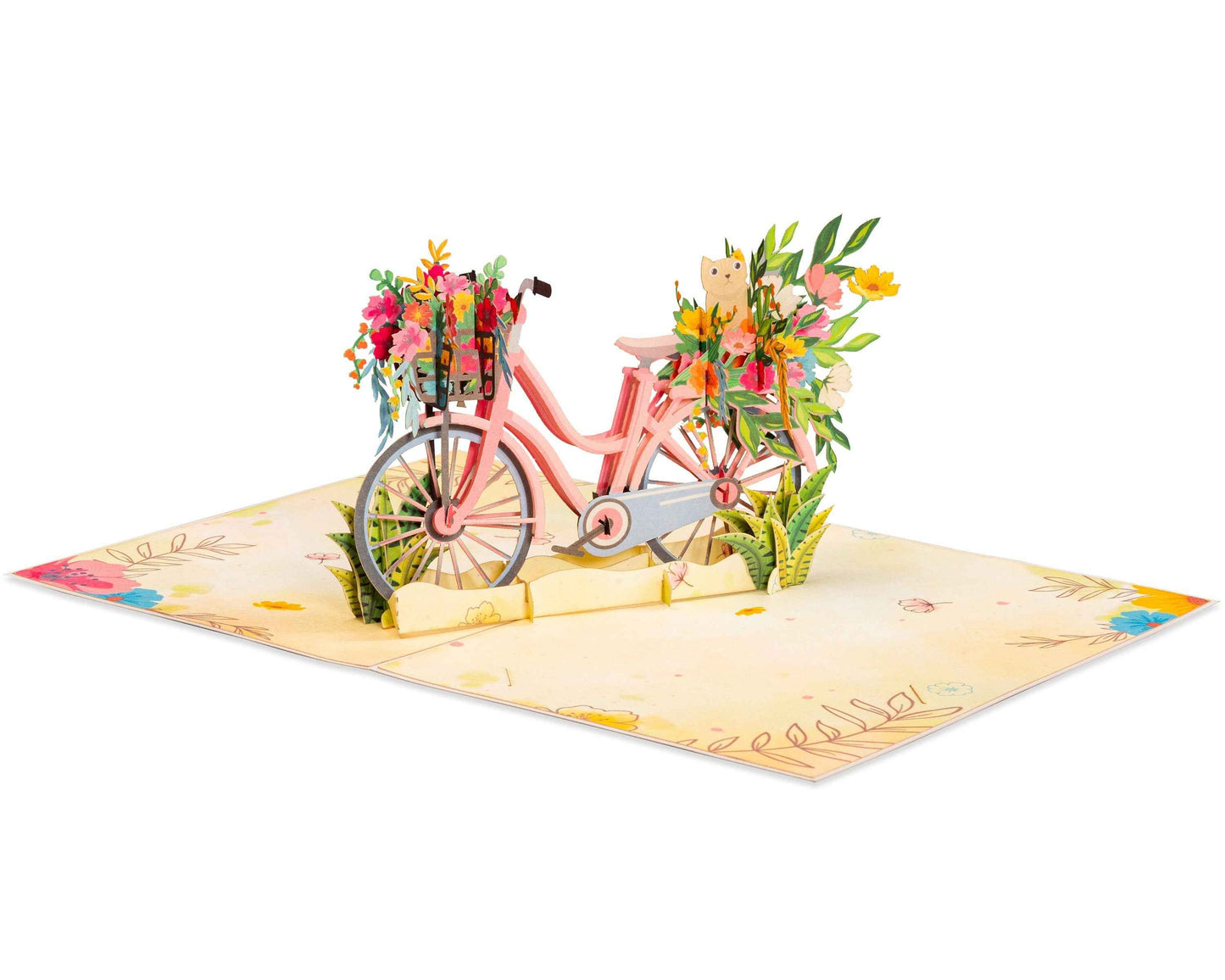 Paper Love Pop Up Cards - Flower Bike Pop Up Card