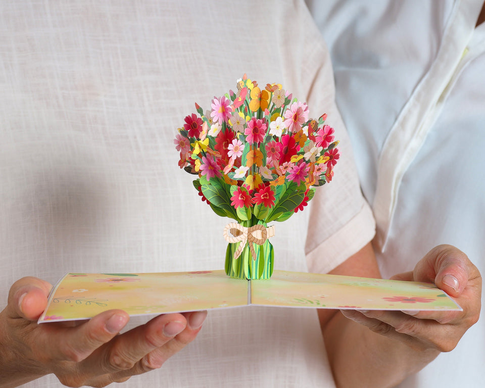 Spring Bouquet Pop-up Card