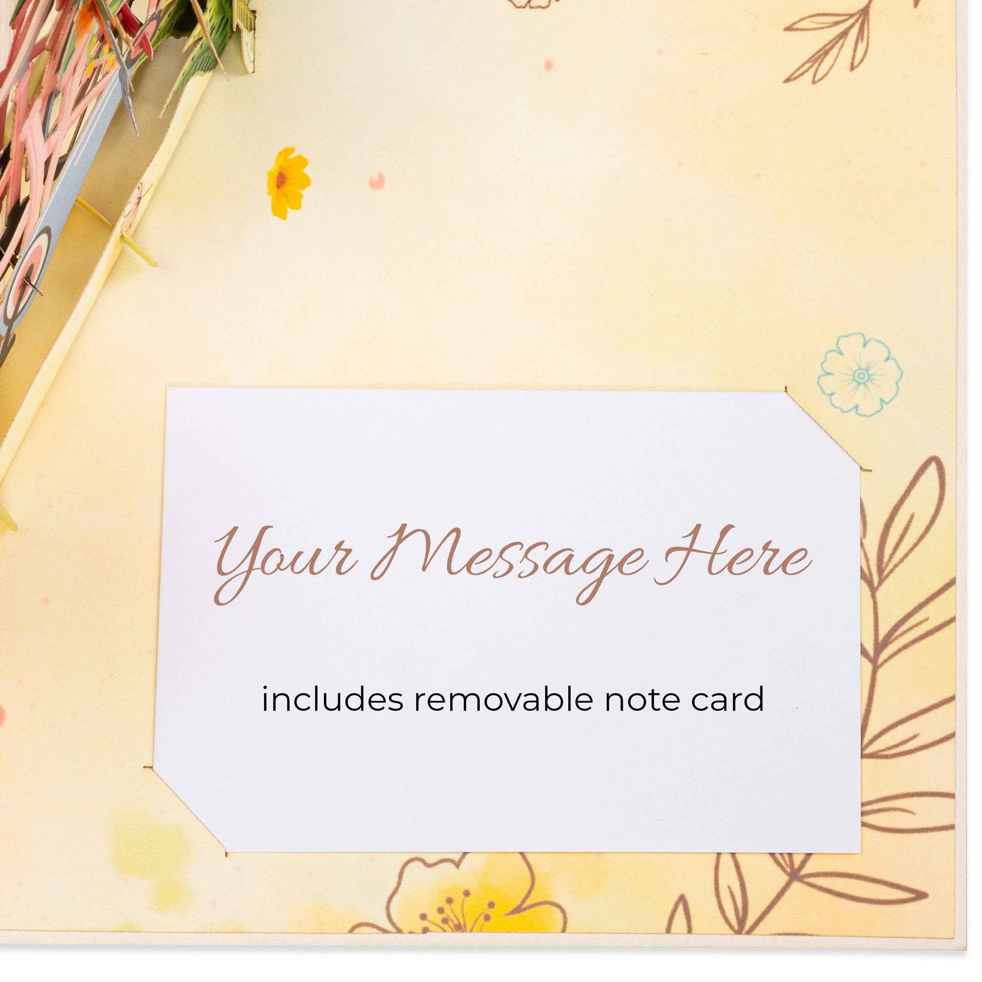 Paper Love Pop Up Cards - Flower Bike Pop Up Card